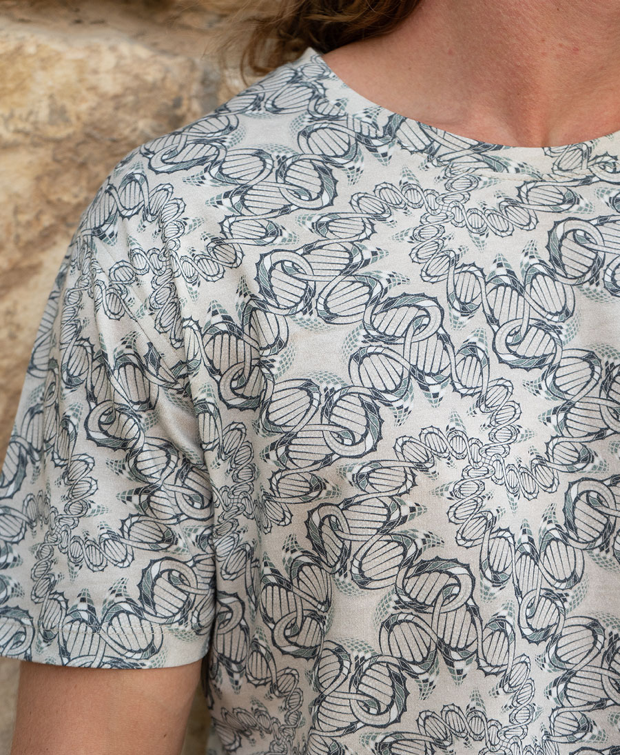 turtle shell printed t-shirt 