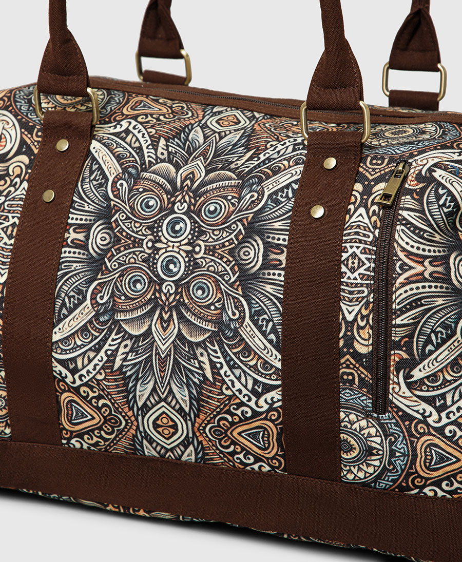 Earthy Brown Duffle Bag Weekender