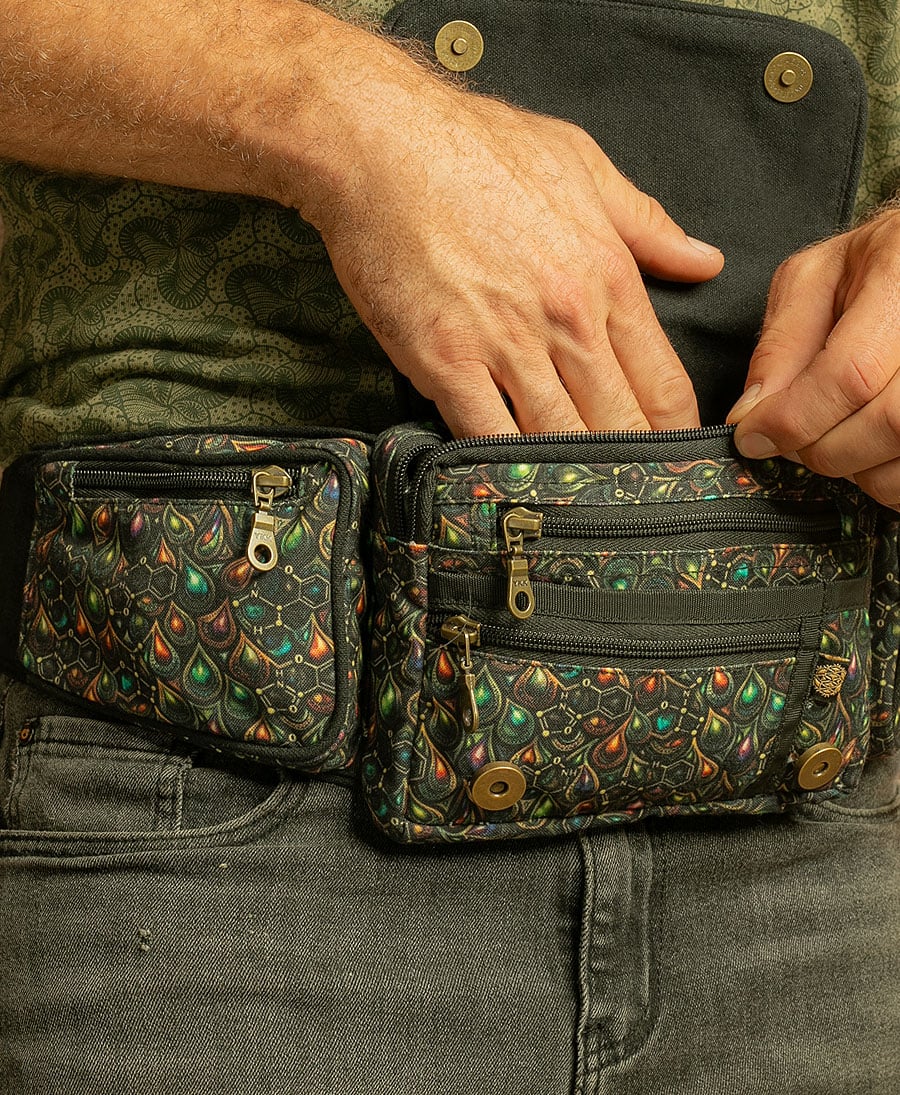 Trippy drops festival pocket belt