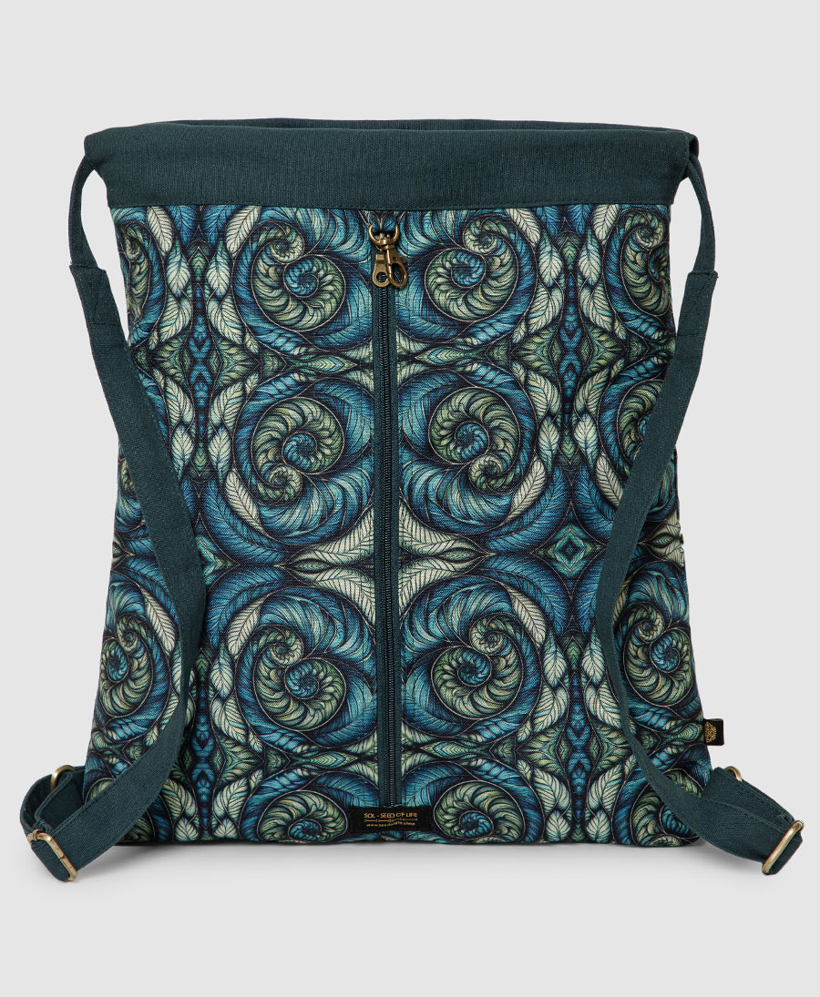 trippy drawstring backpack