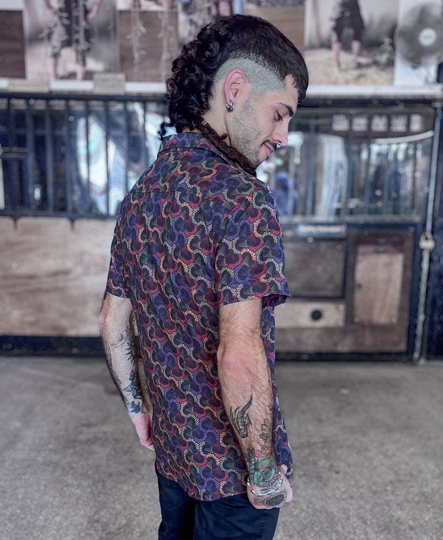 Fungi Button Shirt - Colorful
