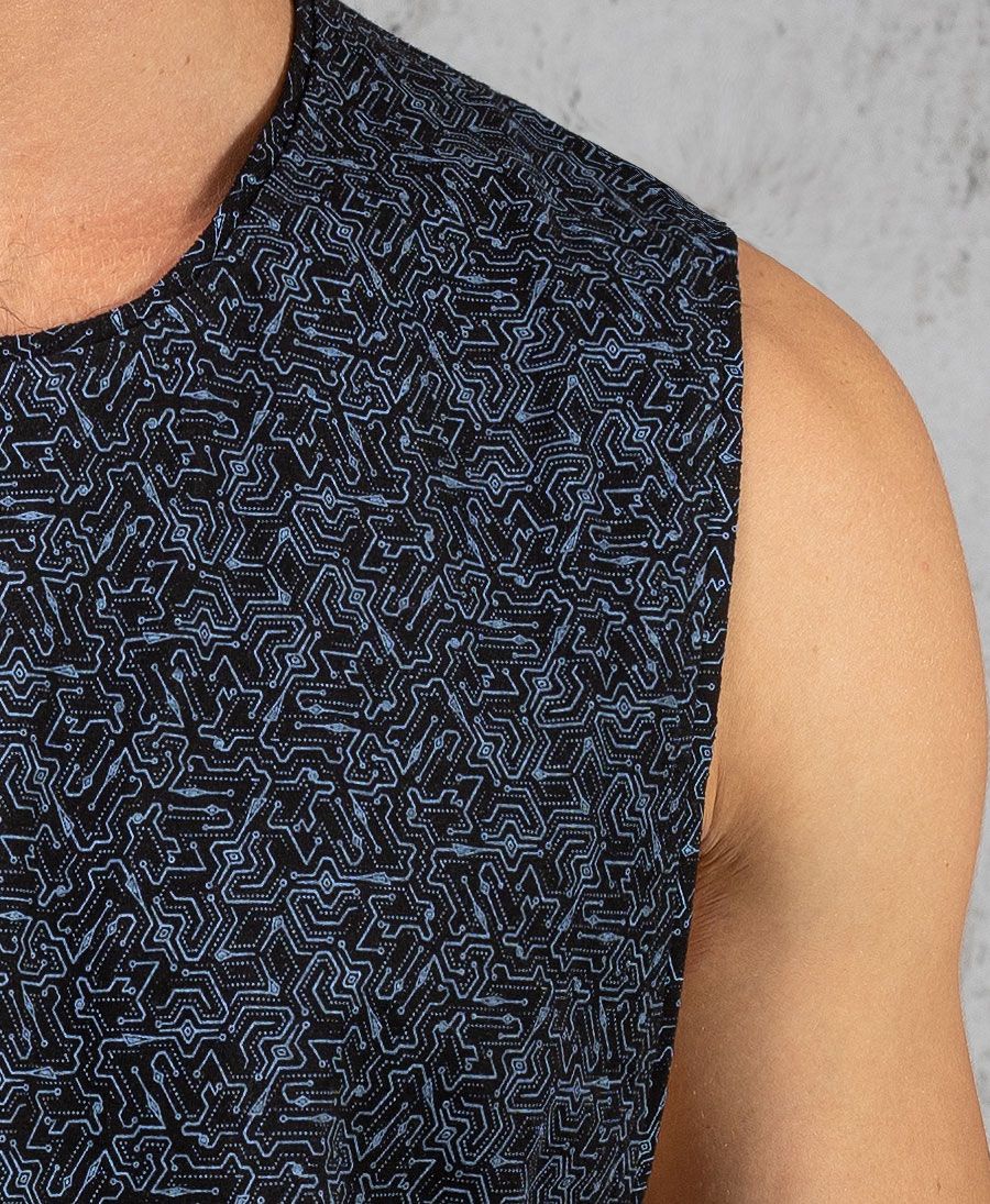 Geo Print Tank Top for men 