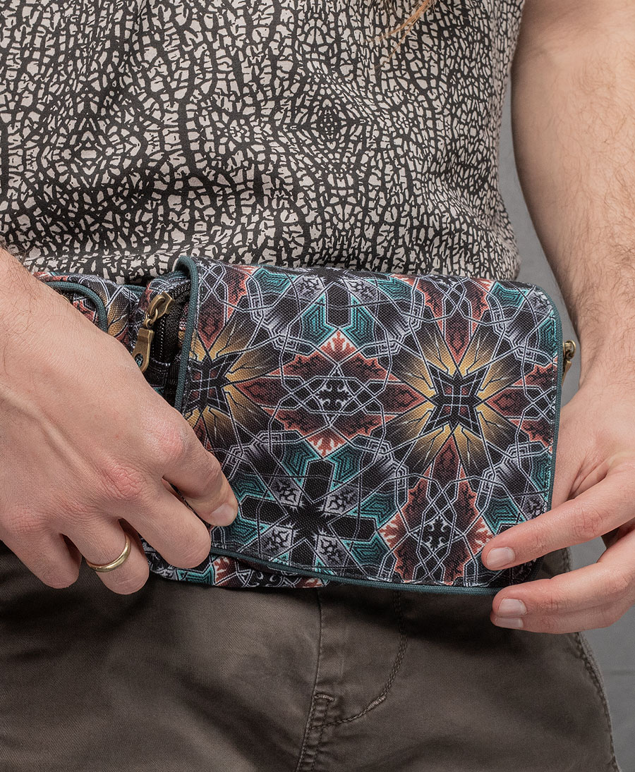 geometric pocket belt festival 