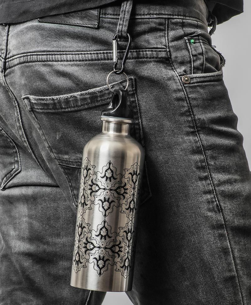 hamsa-stainless-steel-clip-on-water-bottle