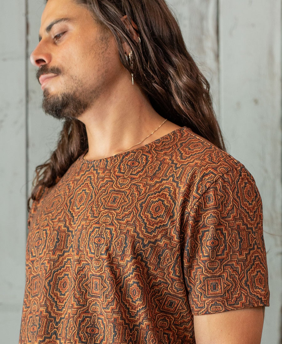 Huichol tribal t shirt for men