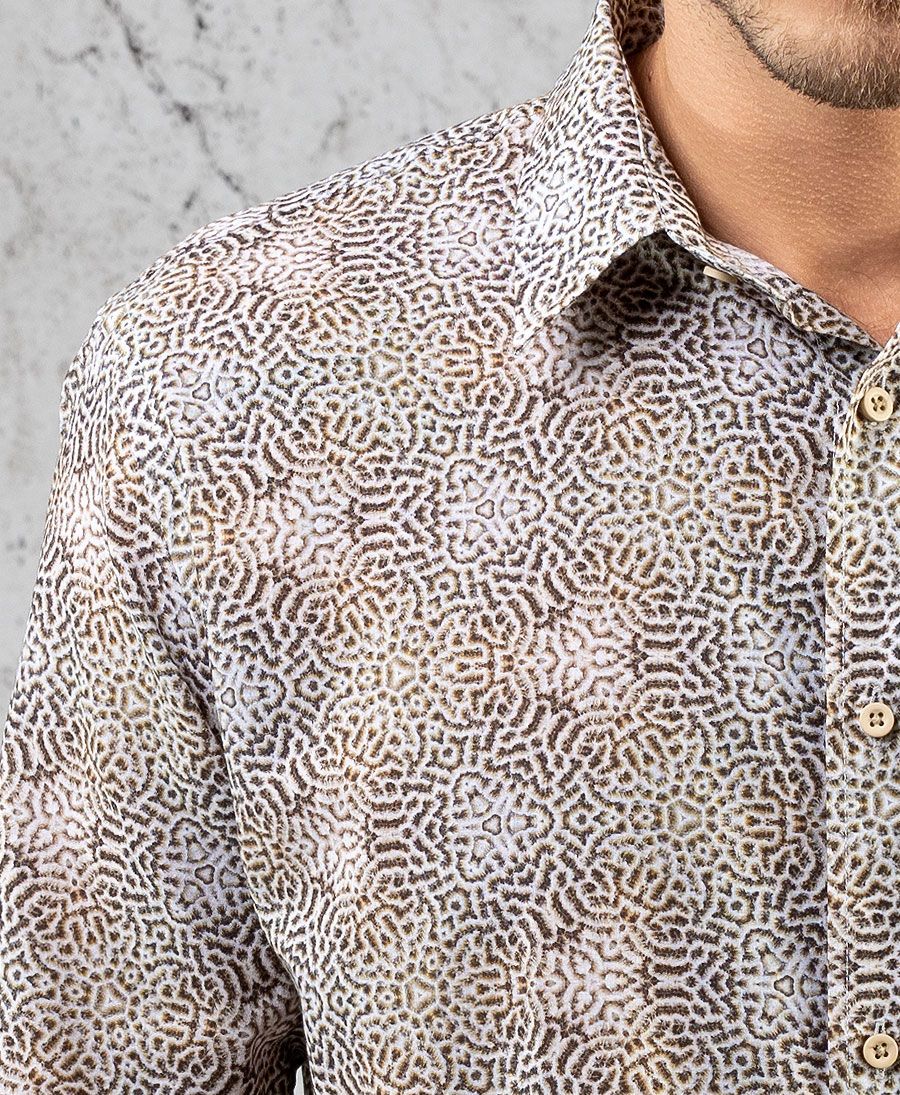 Diploria Button Shirt- Long Sleeve