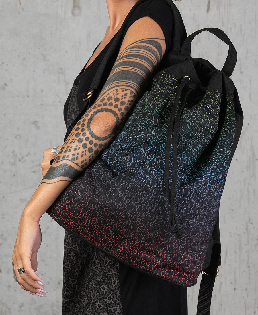 drawstring backpack with padded straps