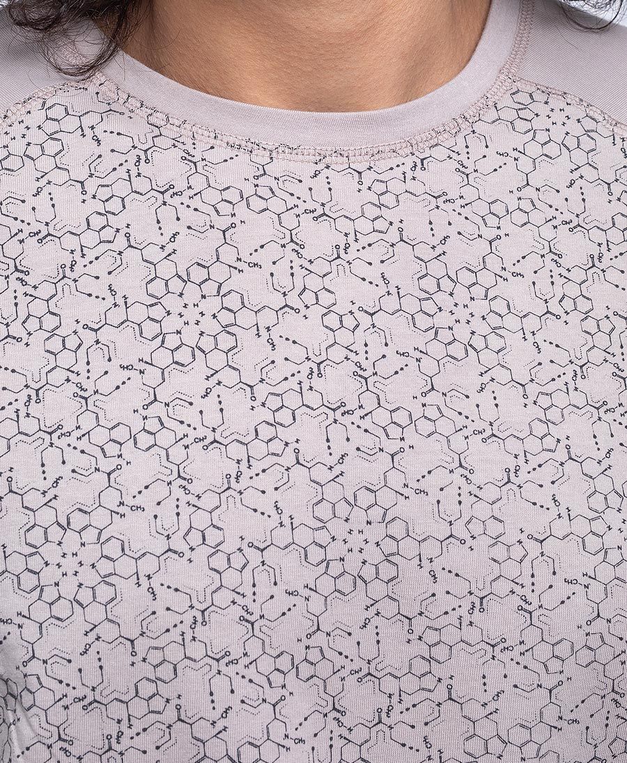 LSD Molecule Long Sleeve T-shirt ➟ Grey