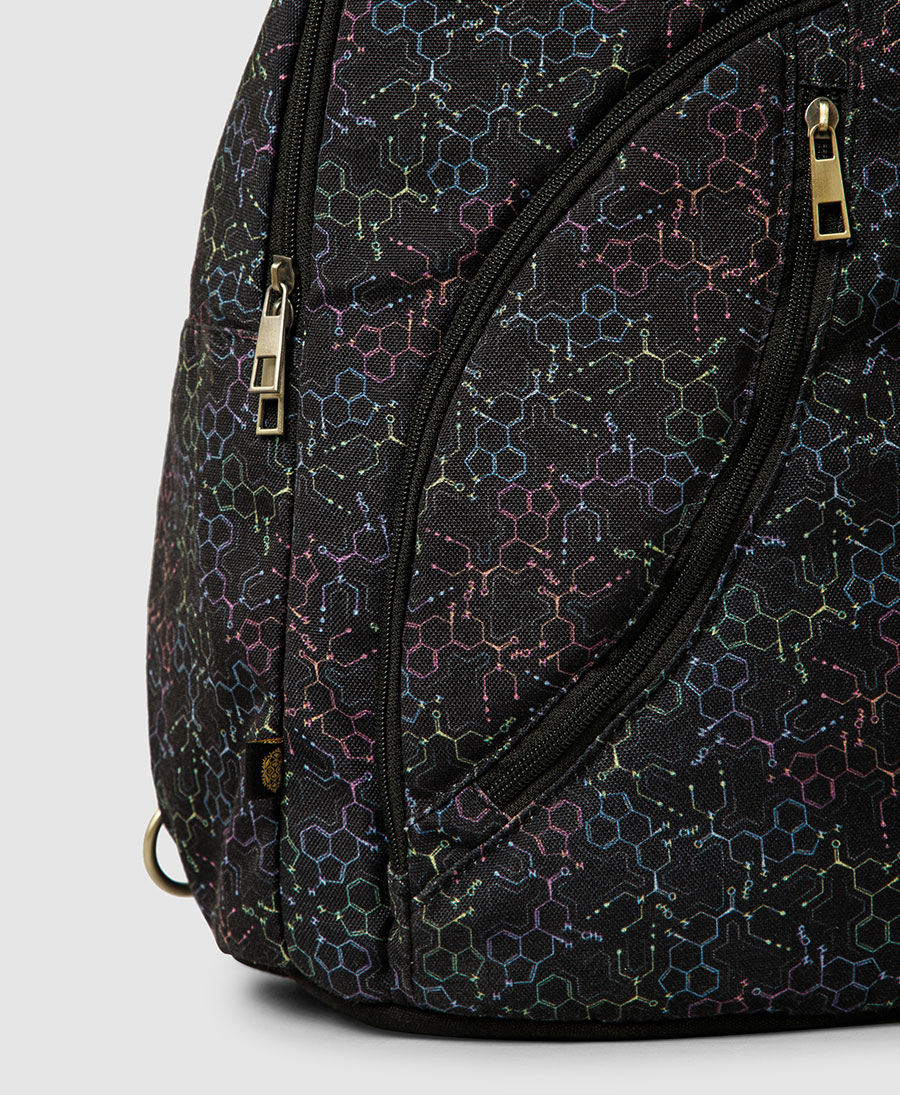 lsd molecule sling backpack large