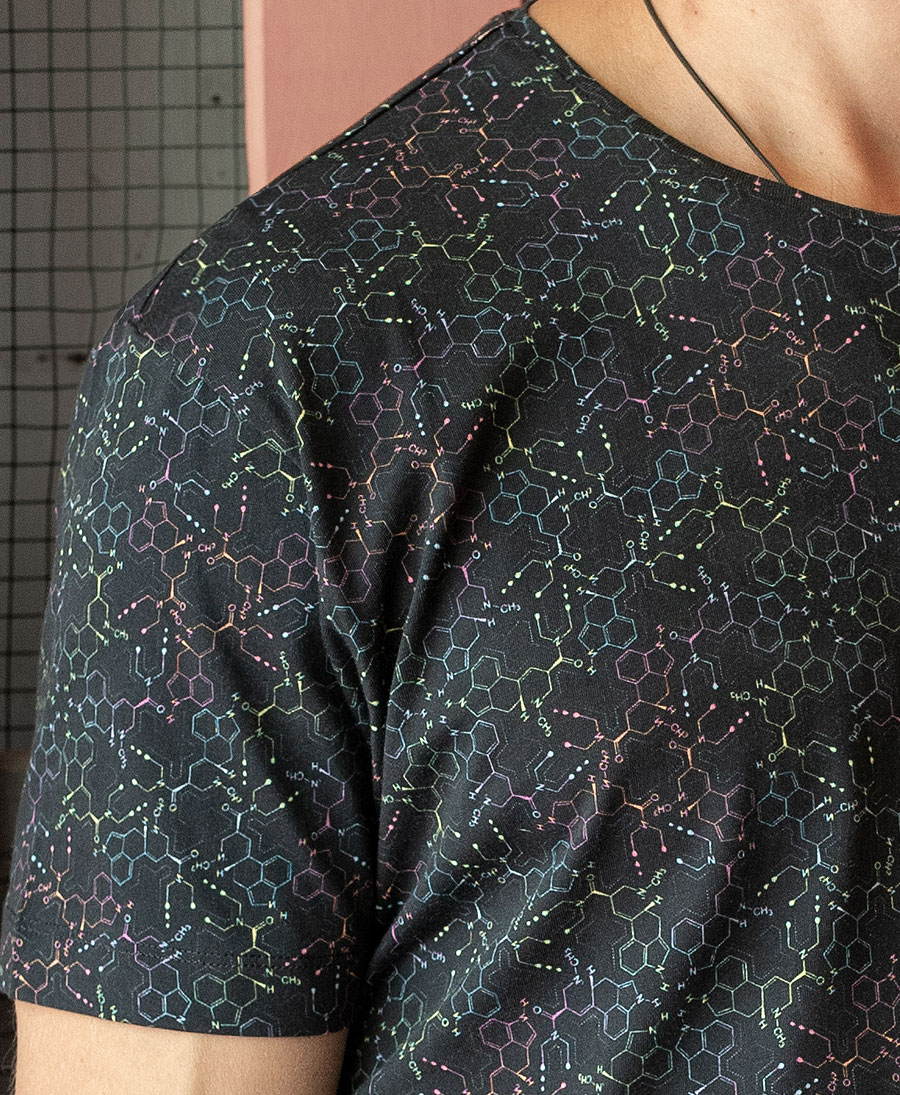 LSD Molecule T-shirt ➟ Dark