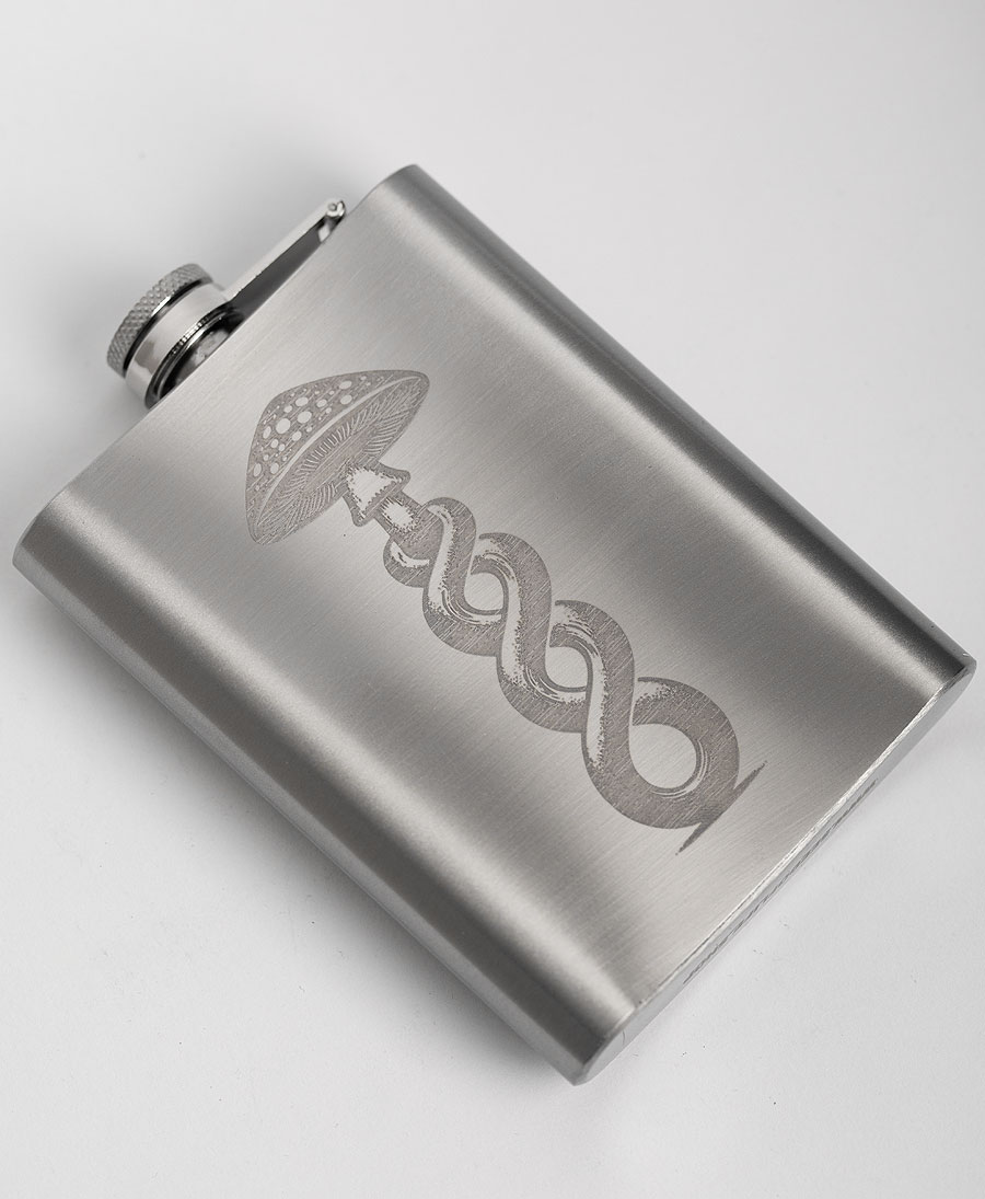 magic mushroom hip flask