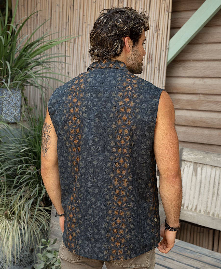 festival shortsleeved button up shirt