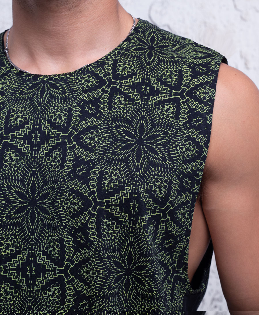 mandala tank top for man