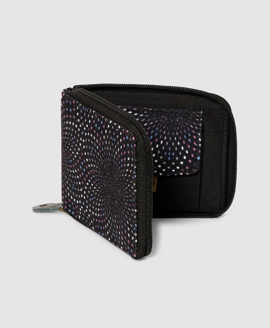 purple dots wallet men