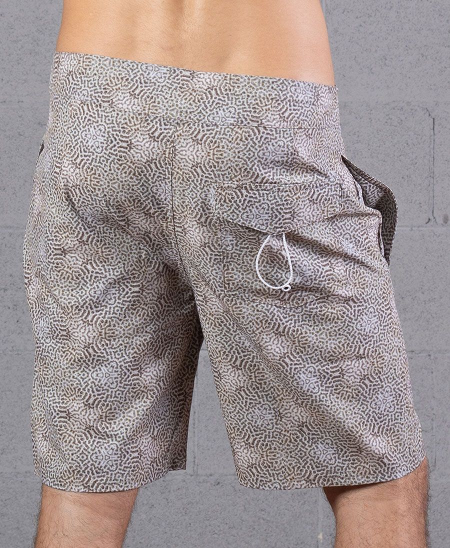 men board shorts coral print