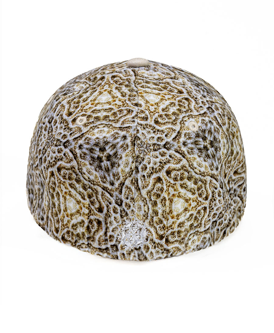 coral print hat for men