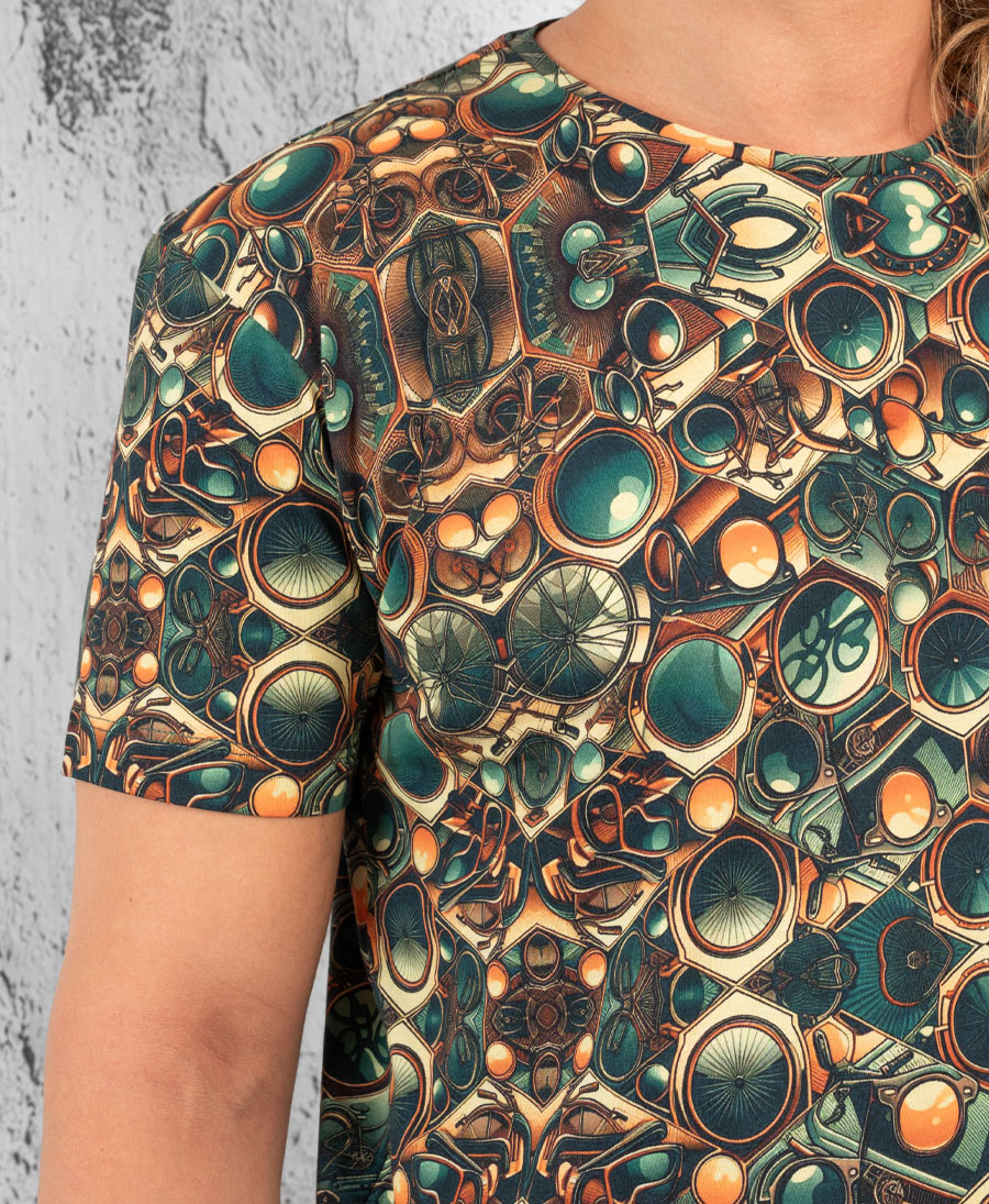 psychedelic men t shirt trippy