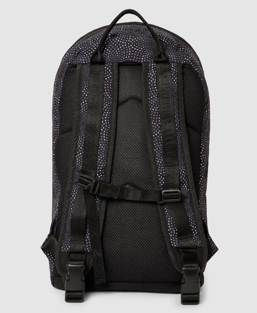 compact vegan backpack purple