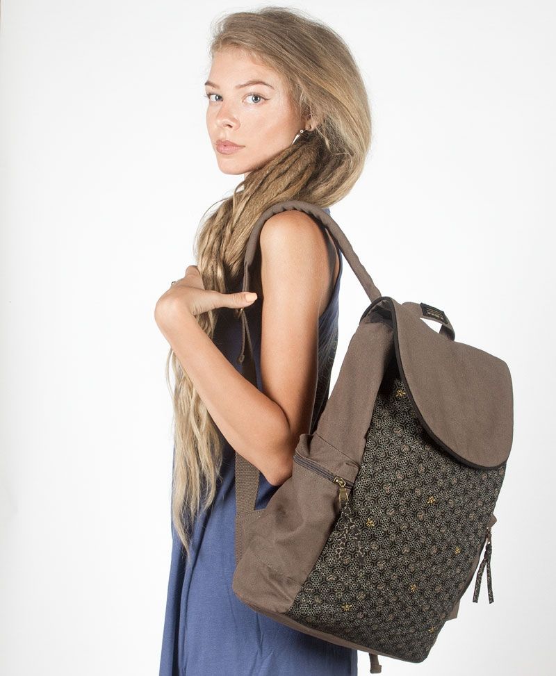 Bees Backpack - Grey