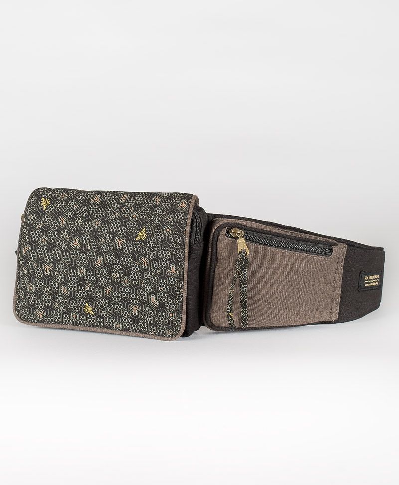 psy trance festival fanny pack utility belt canvas bee hive