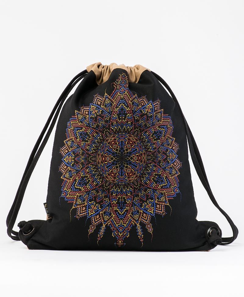 tribal drawstring backpack
