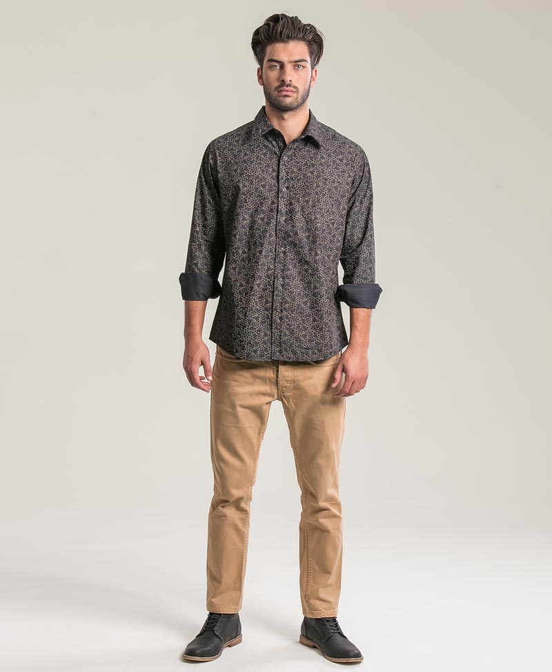 mens long button up shirt