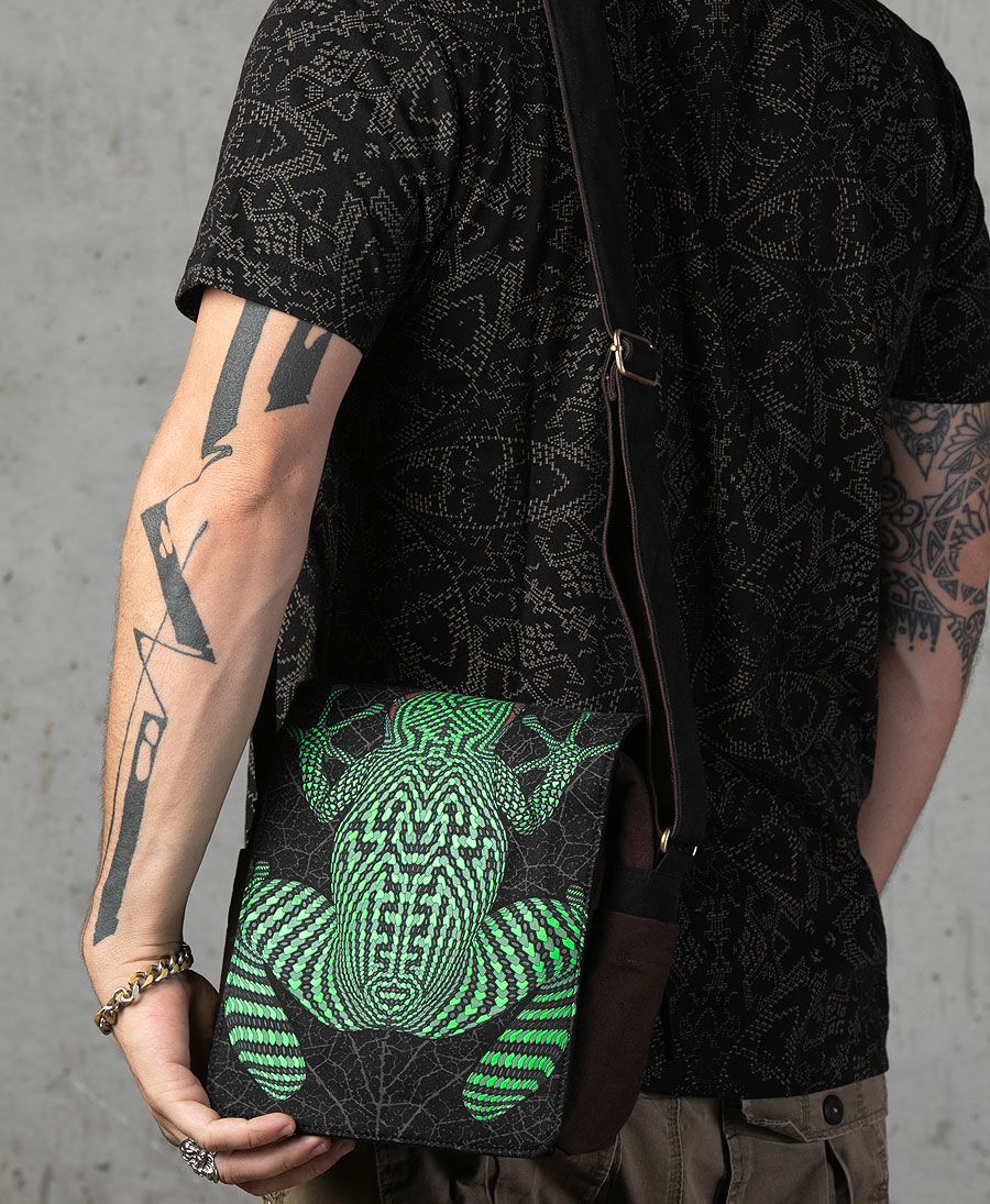 psychedelic clothing cross body bag kambo