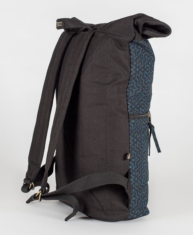 Laptop Bag Canvas Roll-Top Backpack