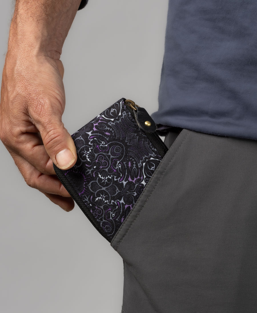 psychedelic wallet for man