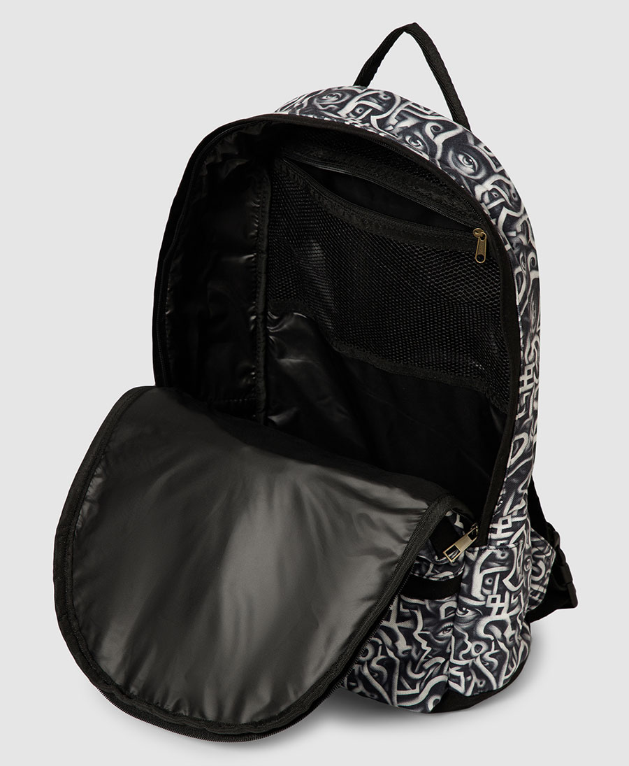 psychedelic backpack canvas laptop bag trippy gift
