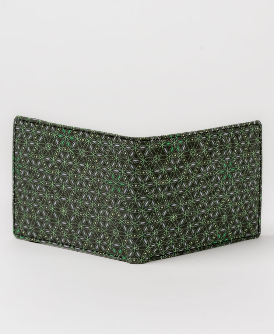 Sacred geometry slim wallet