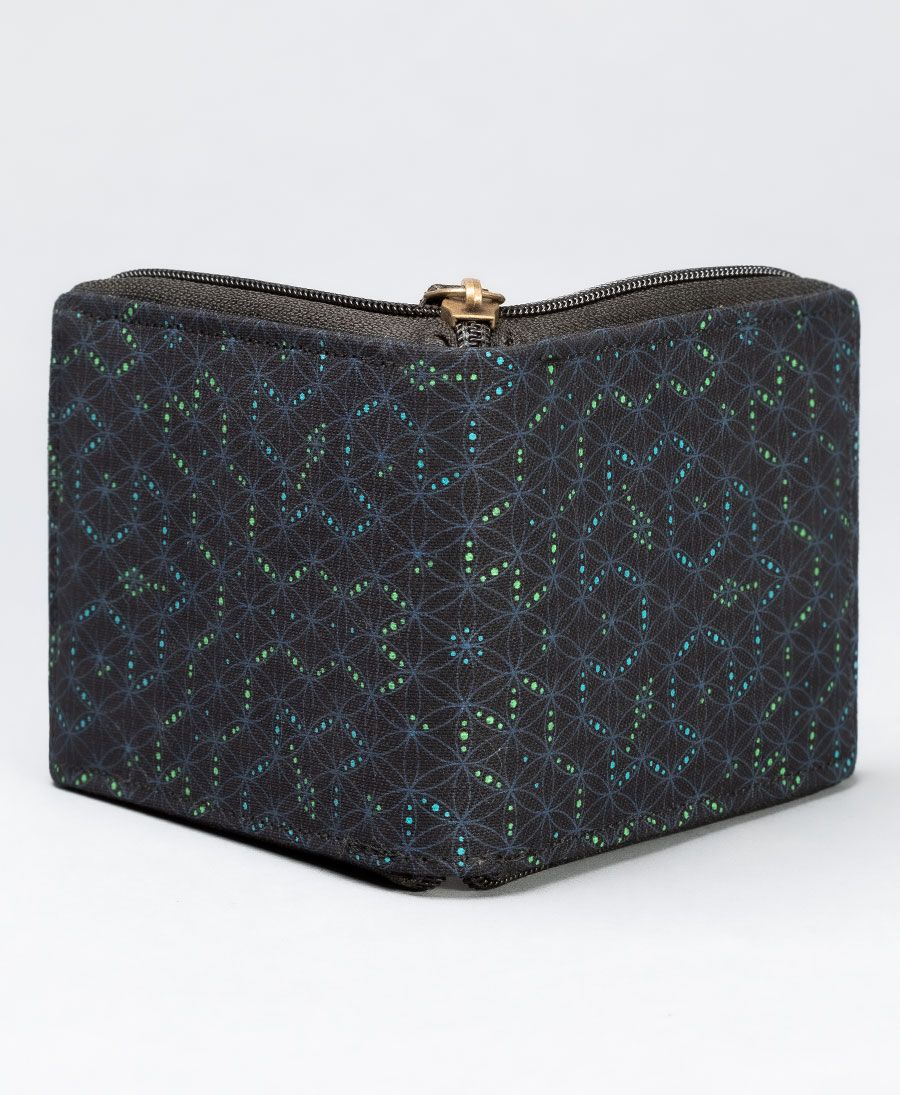 seed of life men zippered wallet 