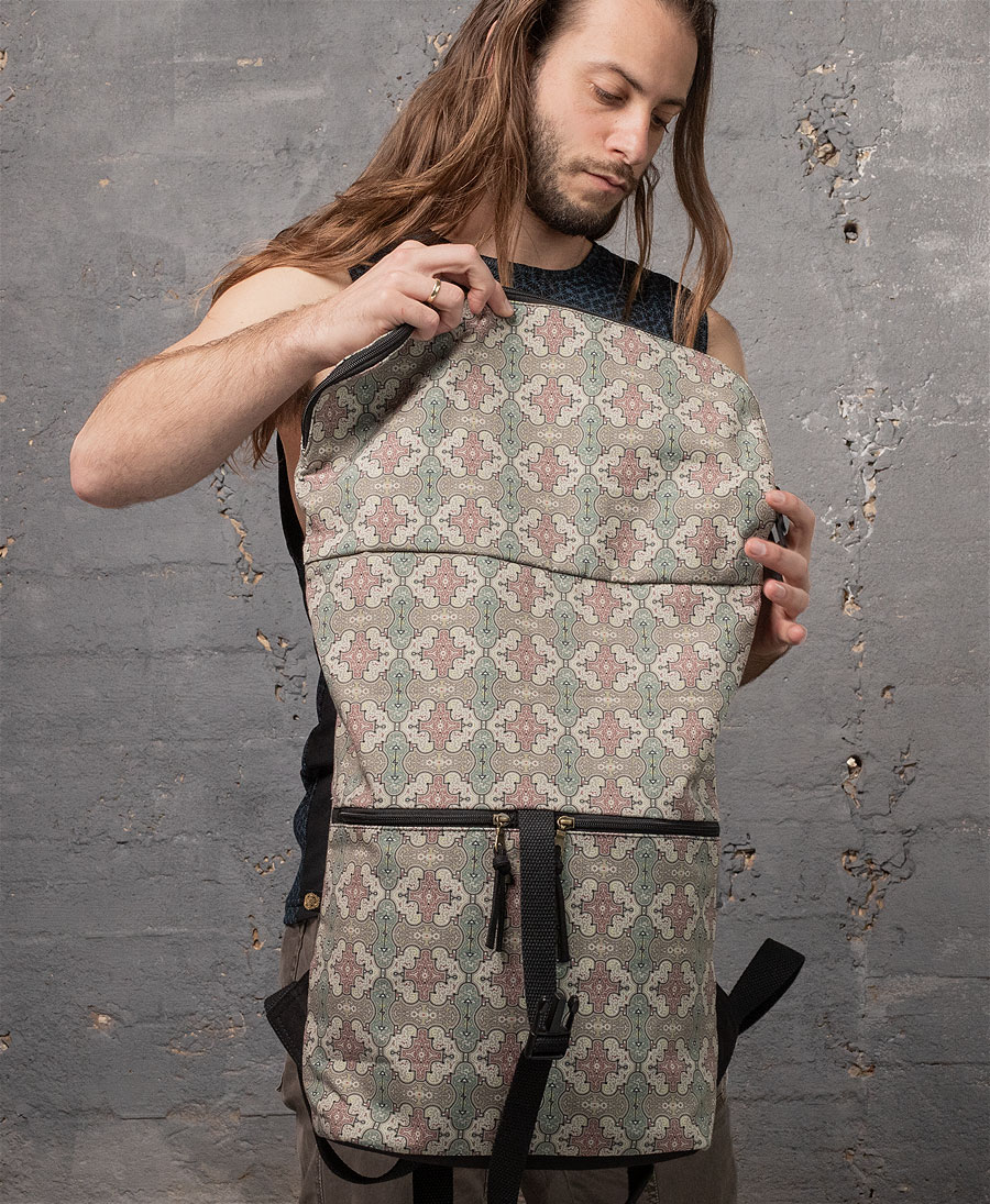 shipibo roll top backpack 