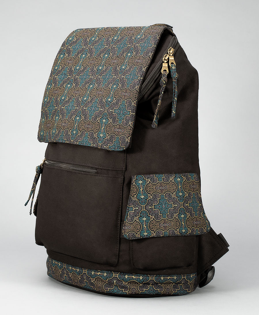 Canvas laptop backpack 15.6 inch shipibo