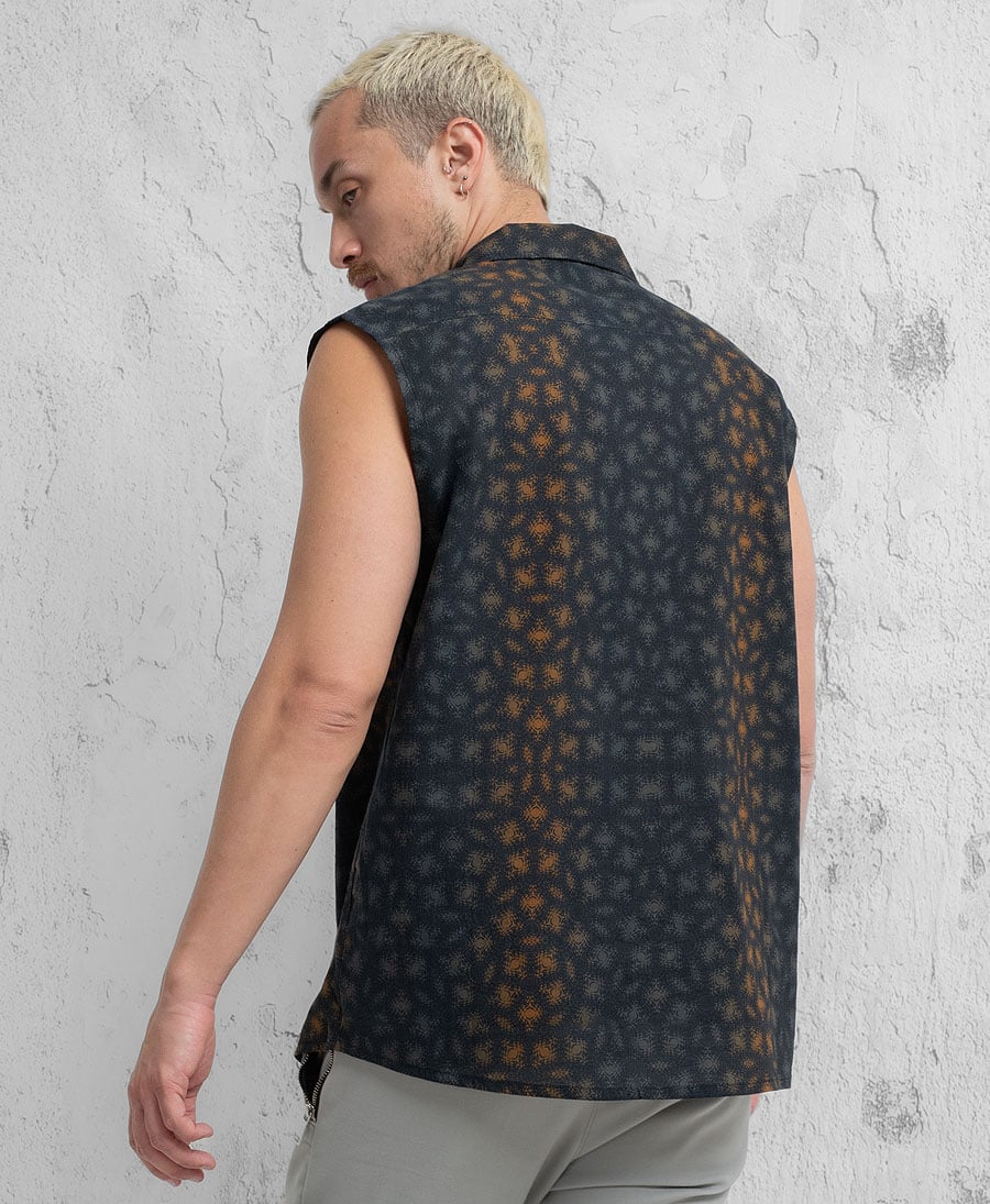 festival shortsleeved button up shirt