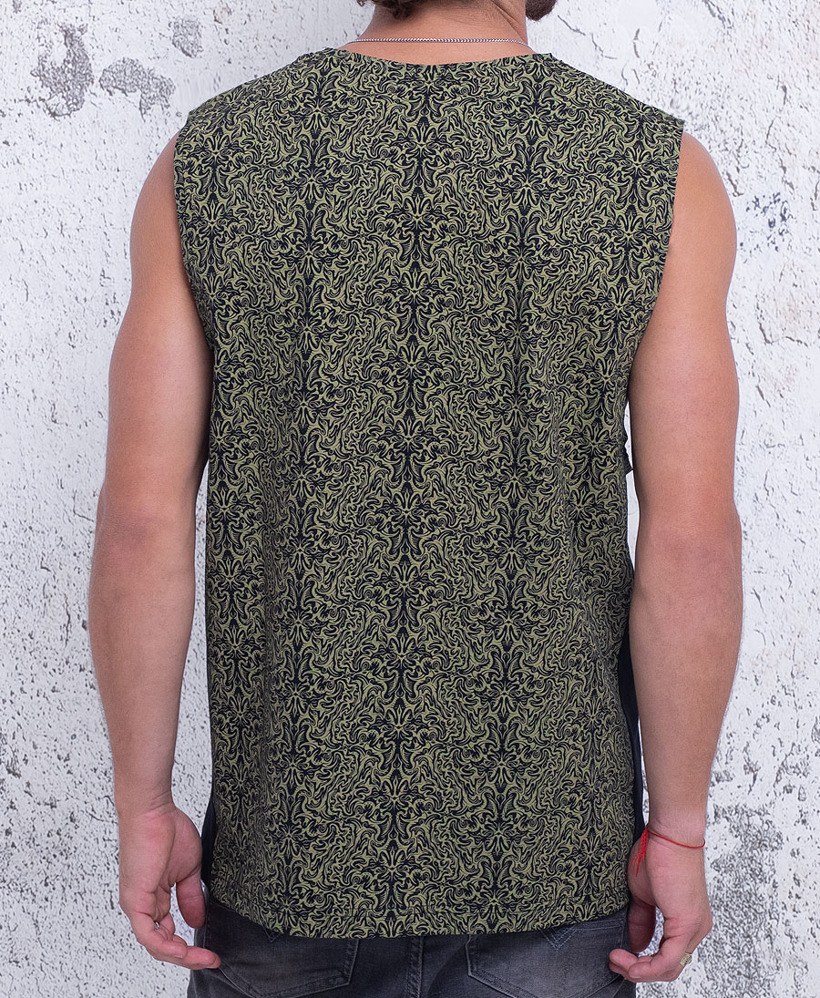 psychedelic men tank top yoga wear 