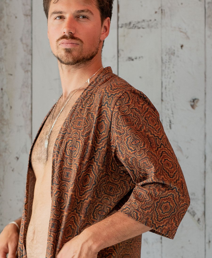tribal kimono huichol style