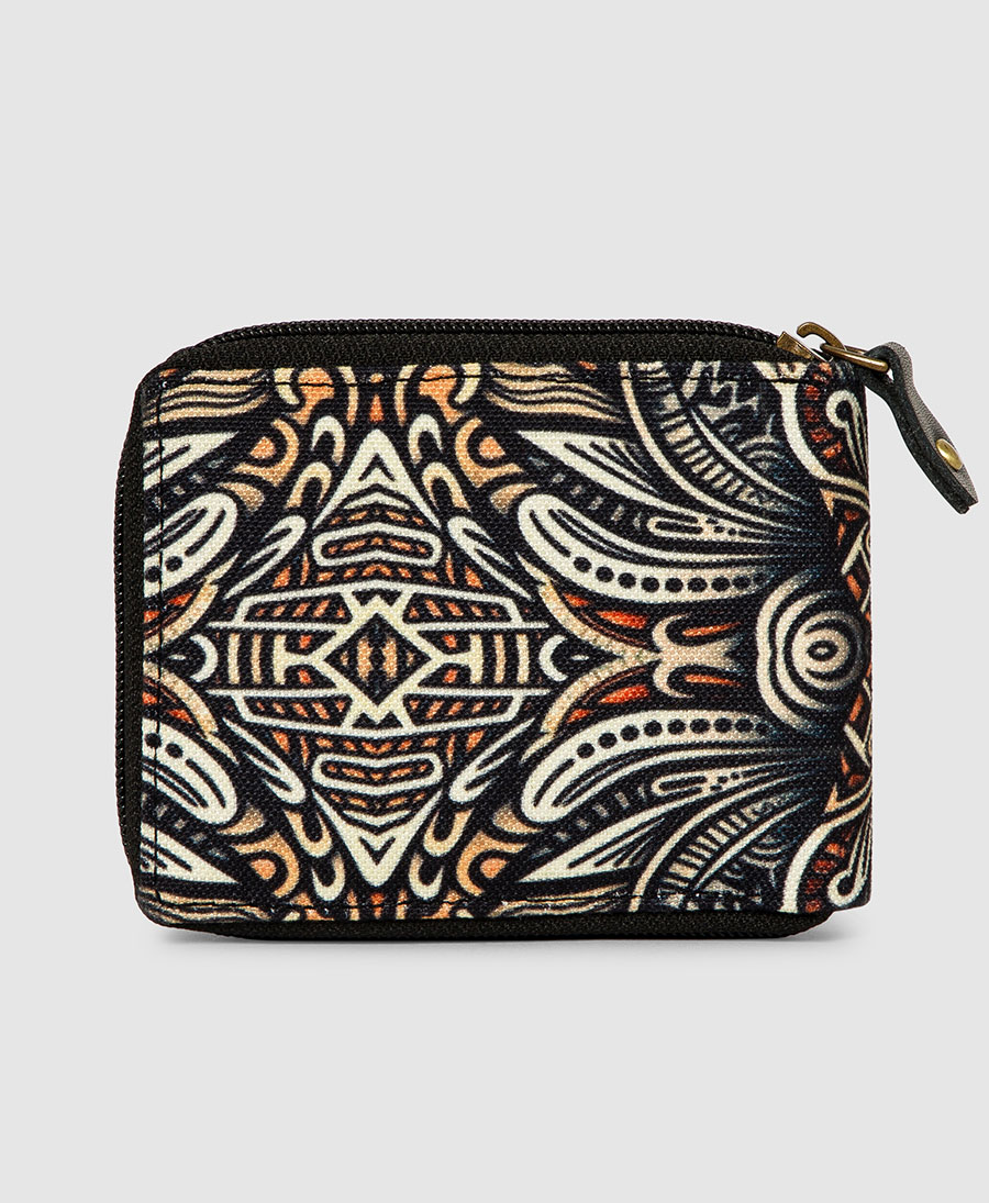 tribal zipper wallet for man 