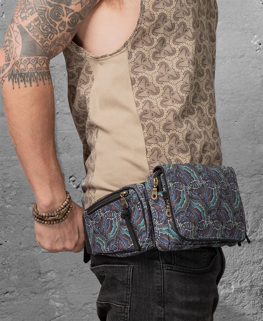 festival pocket belt vegan