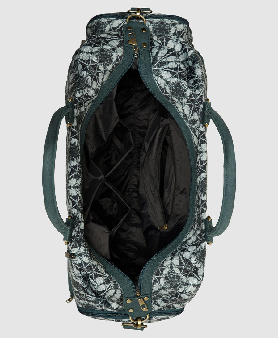 green duffle bag weekender 