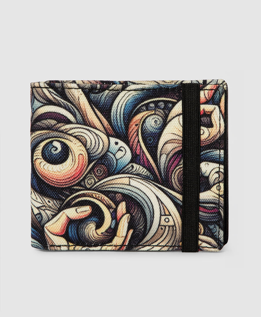 trippy wallet for men zipper