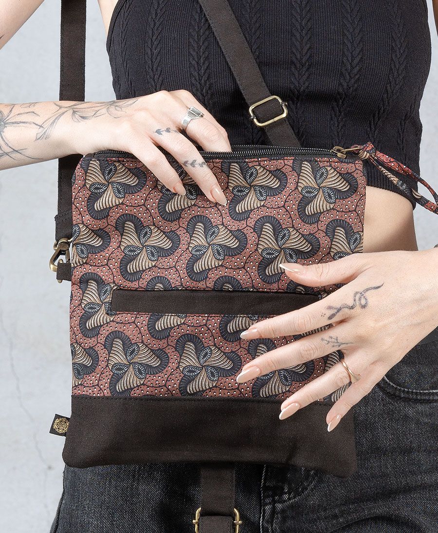magic mushroom clutch purse vegan