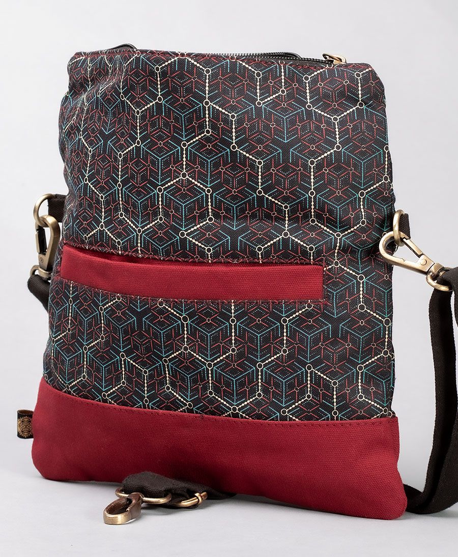 Geometric Women Clutch Purse With Strap 