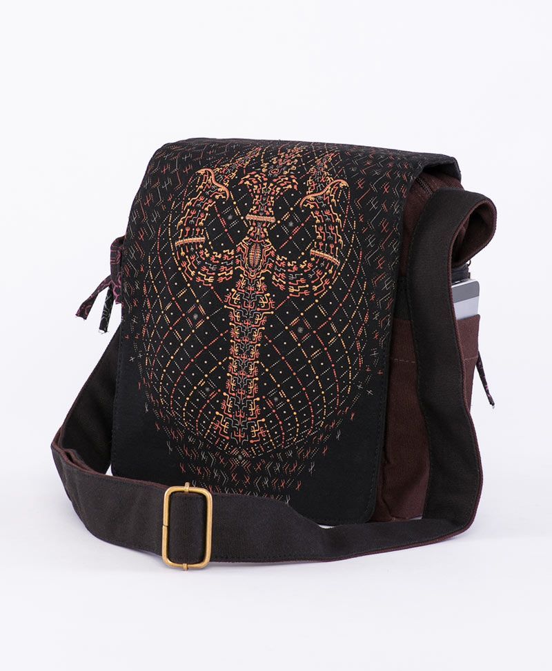 Psychedelic Clothing T Shirt Crossbody Bag Trishula