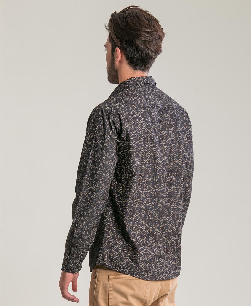 mens long button up shirt